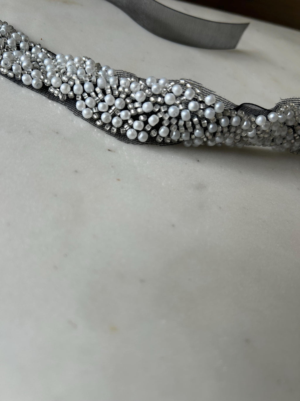 Black & White Beads Choker
