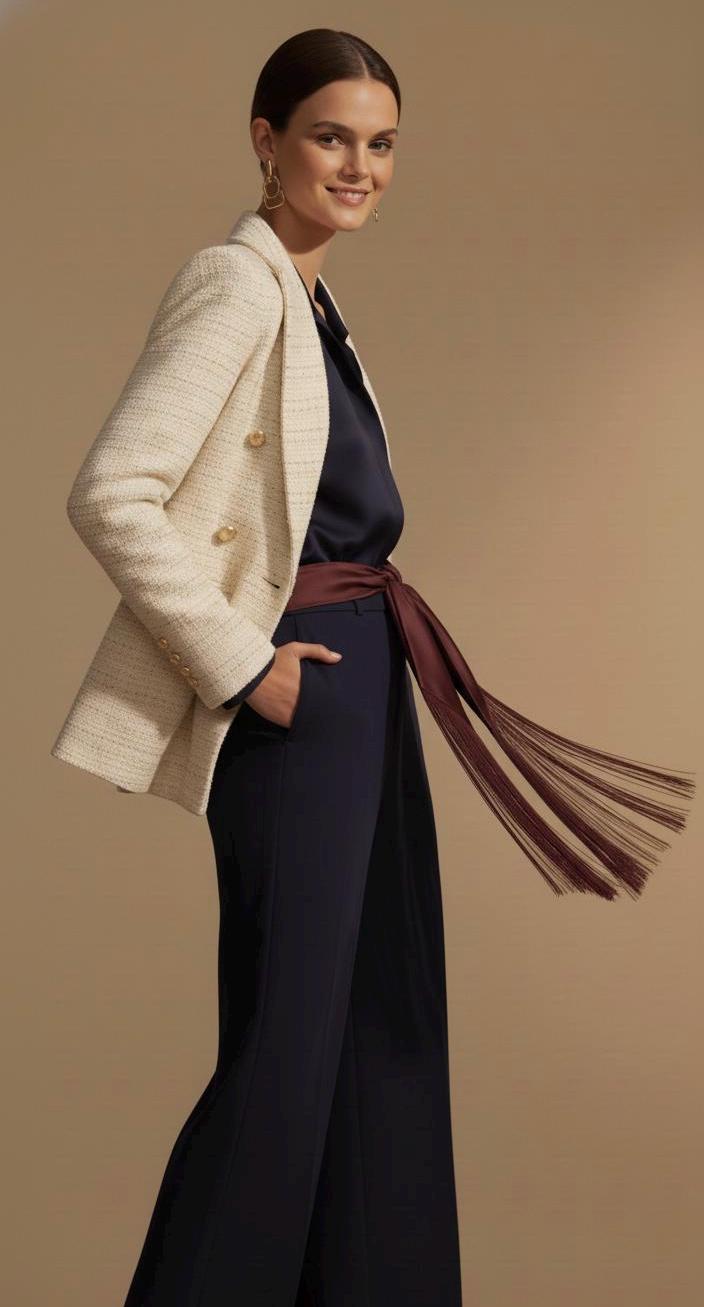 Silk Flecolet Fringe Belt