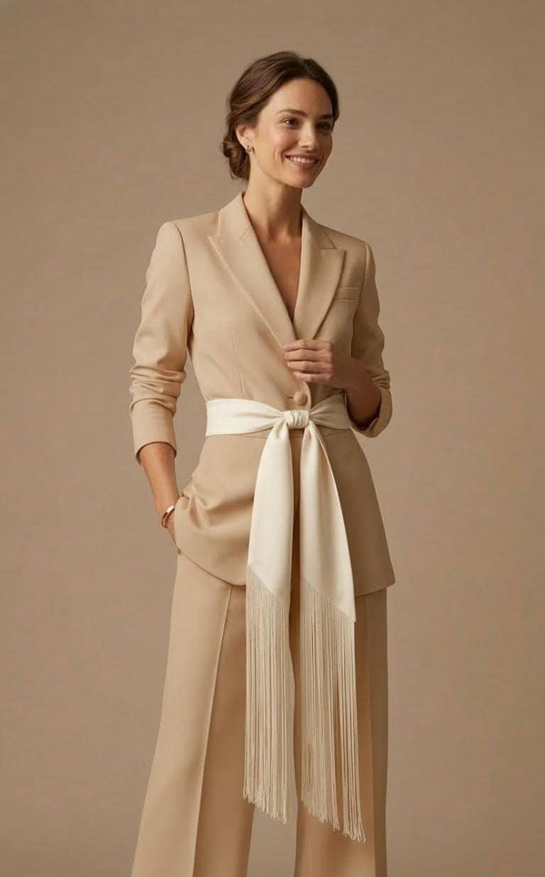 Silk Fringe Flecolet Belt