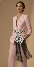 Polka Dots Flecolet Fringe Belt