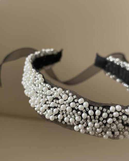Black & White Beads Choker