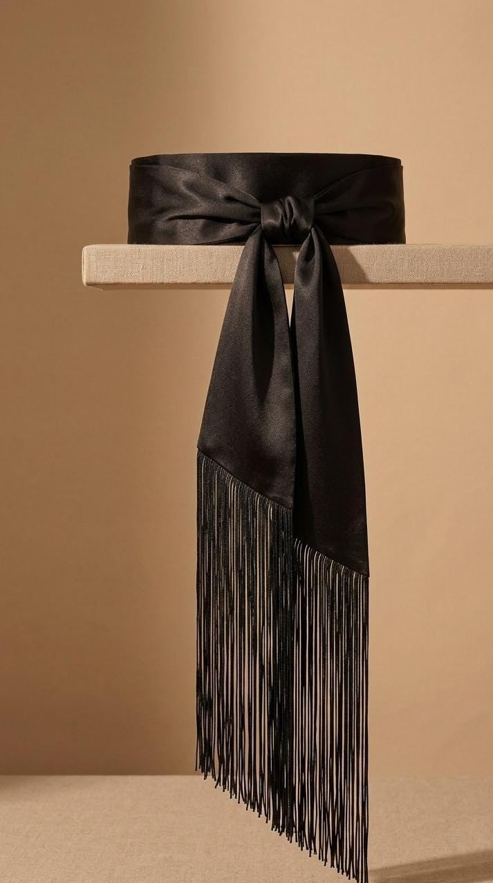 Silk Fringe Flecolet Belt