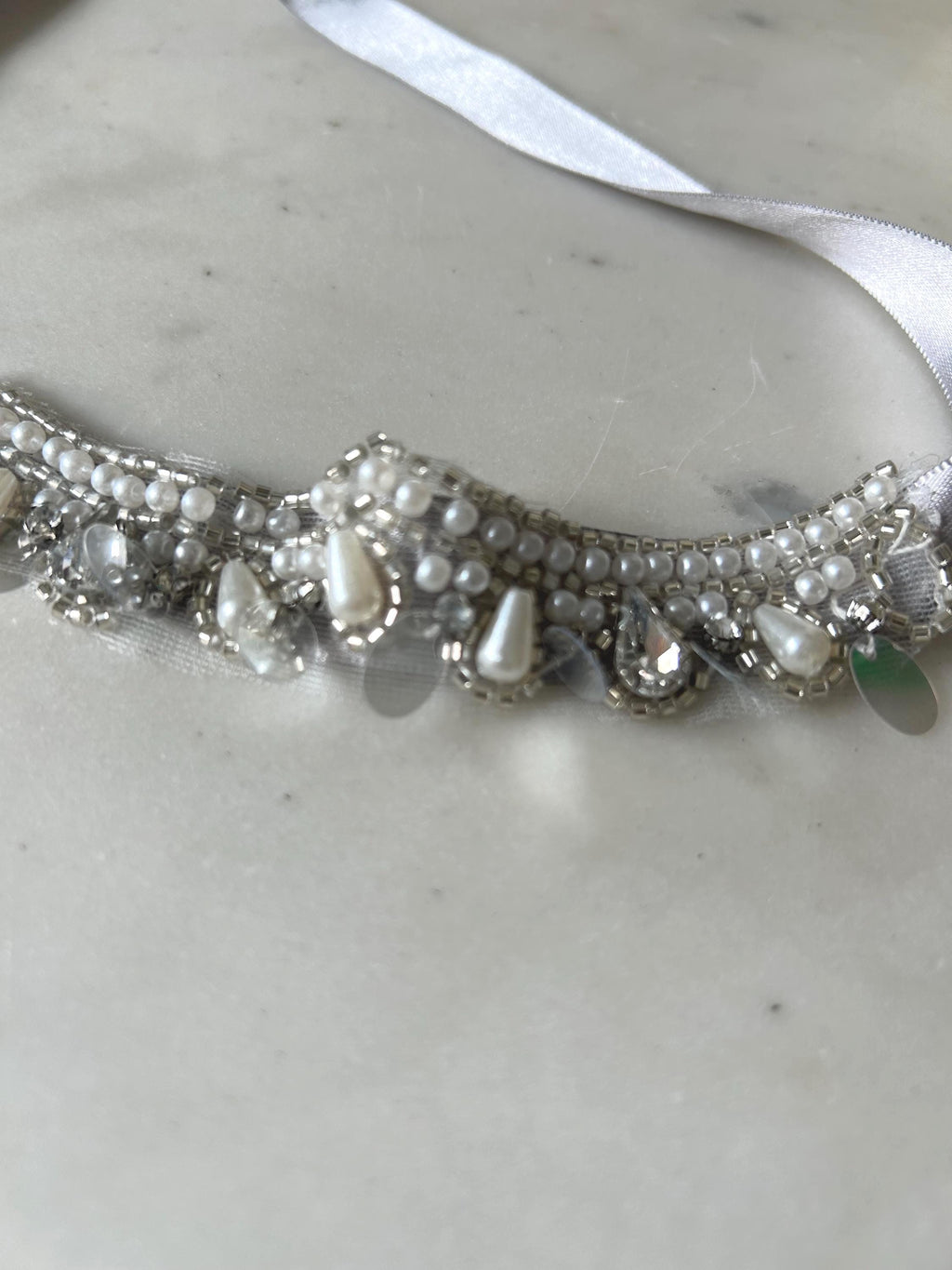 Rhinestone Wave Choker