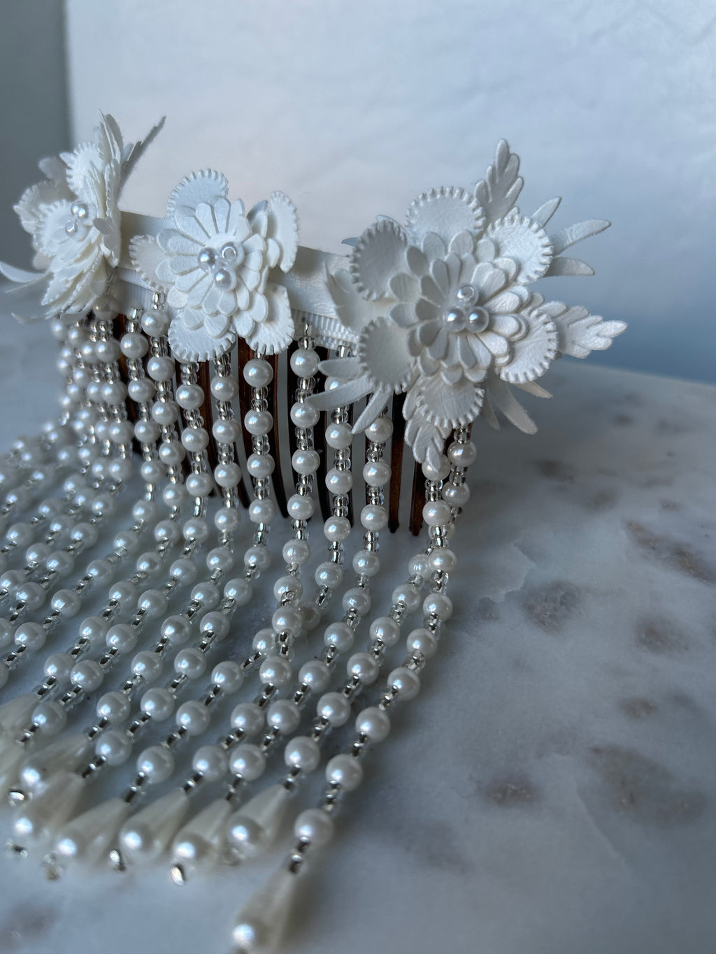 Pearl Waterfall Hair piece