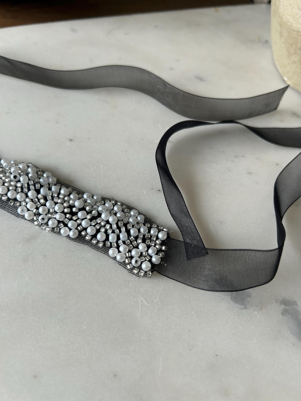 Black & White Beads Choker
