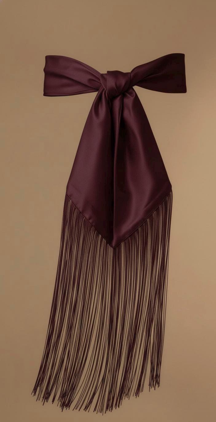 Silk Flecolet Fringe Belt