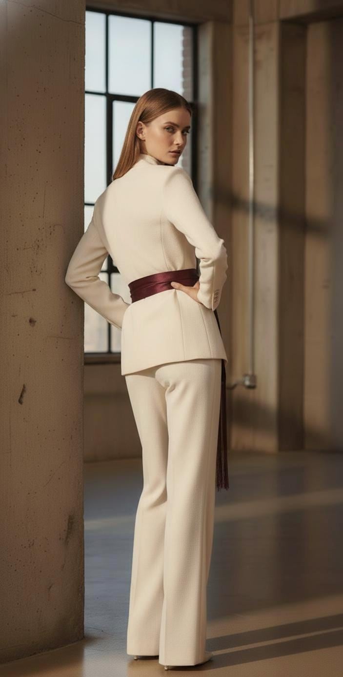 Silk Flecolet Fringe Belt