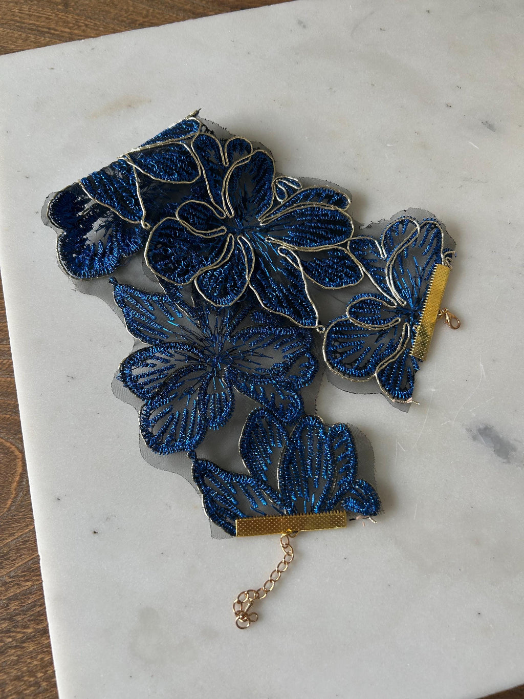 Floral Embroidered Choker
