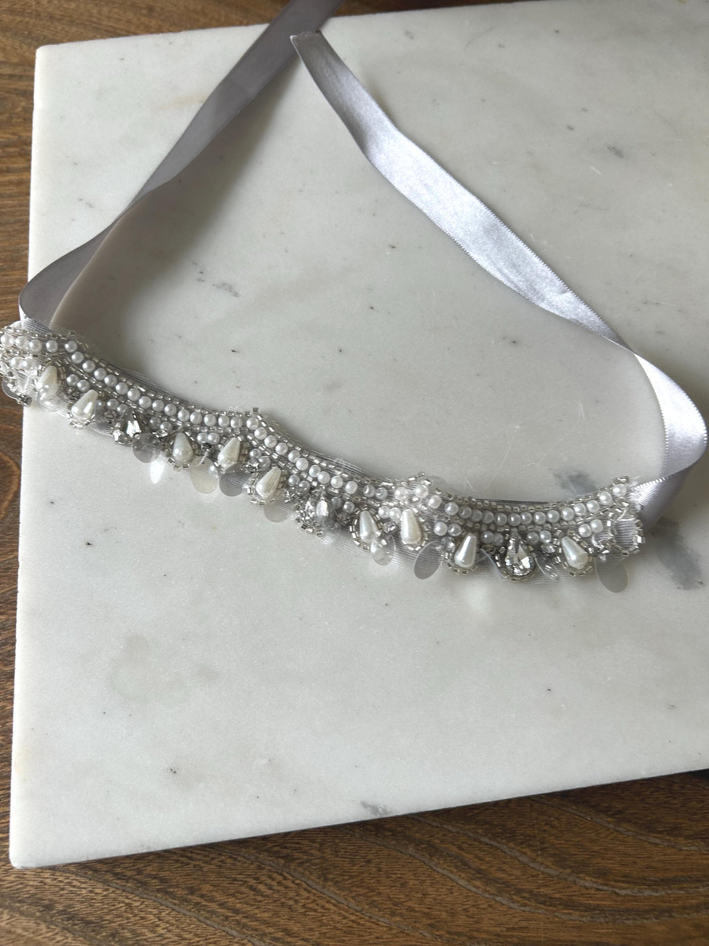 Rhinestone Wave Choker