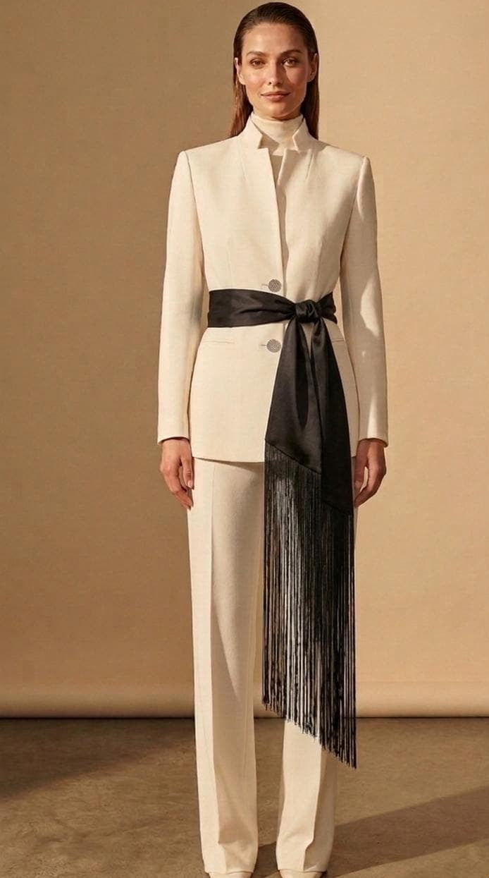 Silk Fringe Flecolet Belt