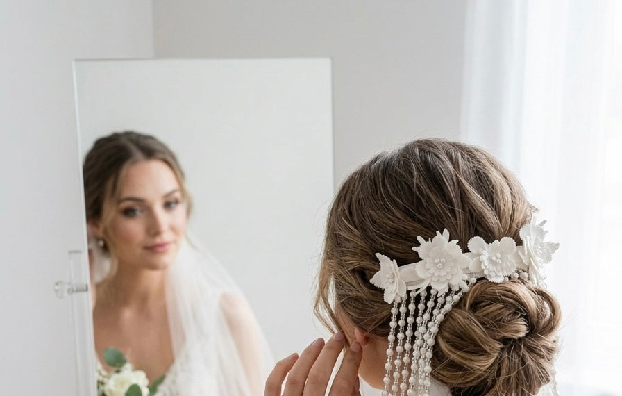 Pearl Waterfall Hair piece
