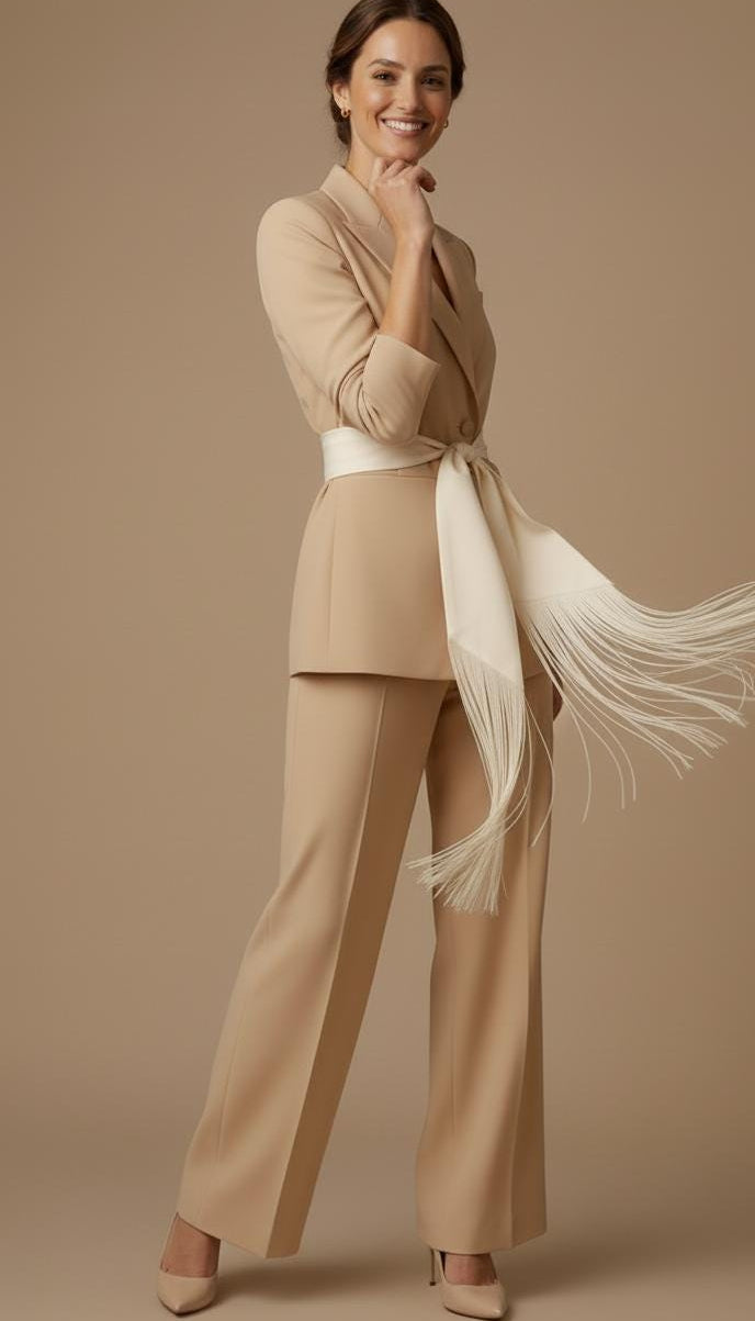 Silk Fringe Flecolet Belt