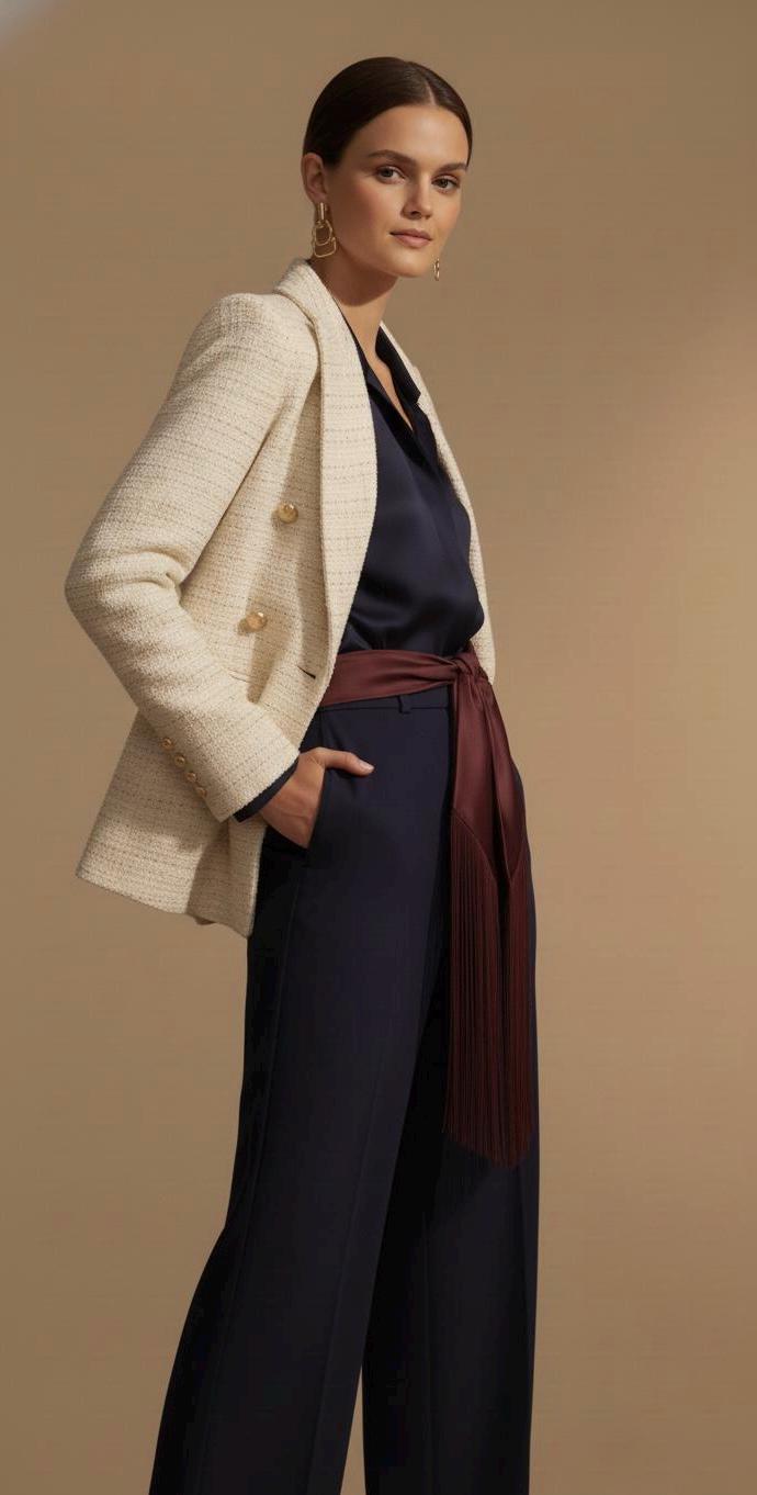 Silk Flecolet Fringe Belt