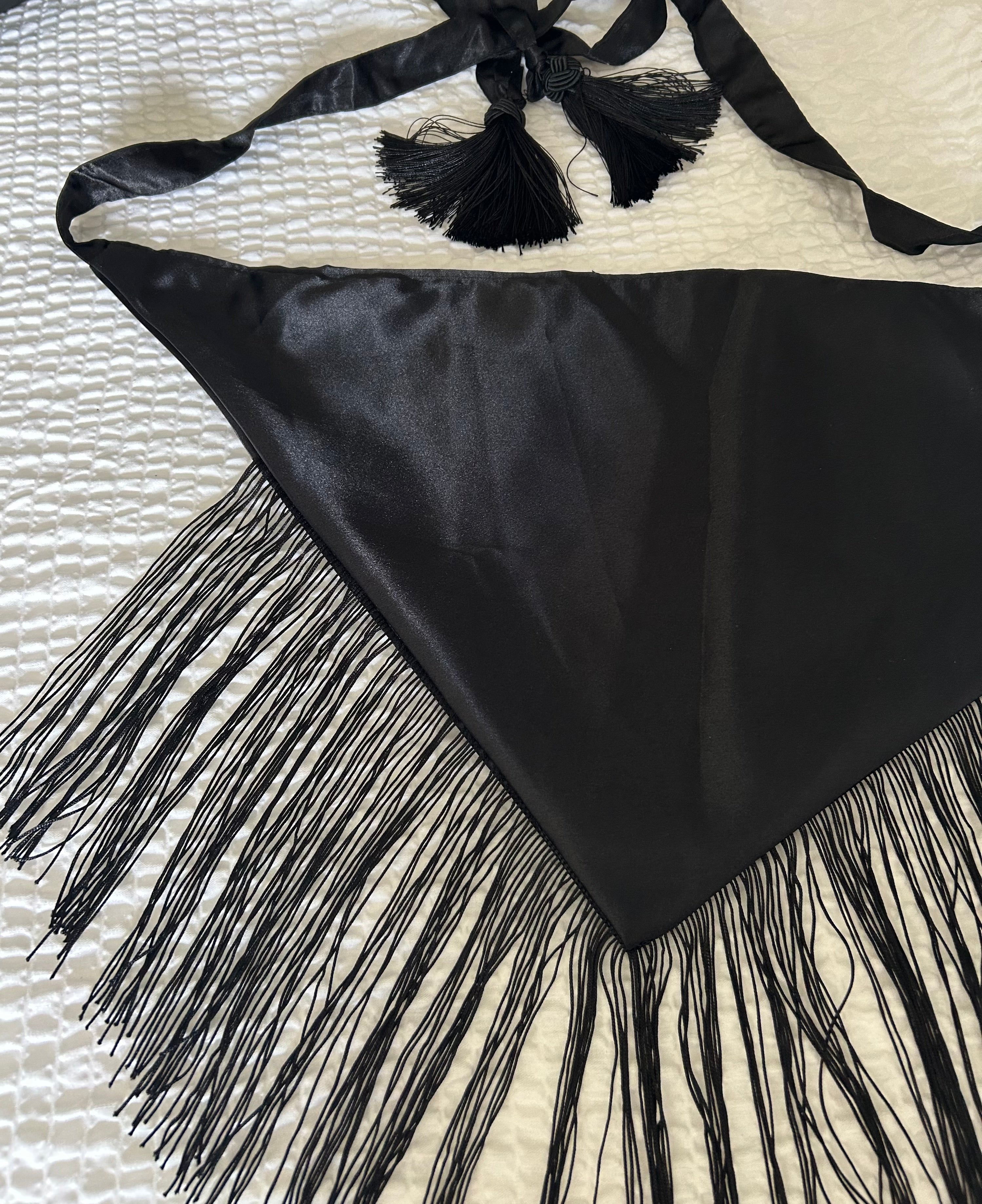 Transforme Belt Fringe Black
