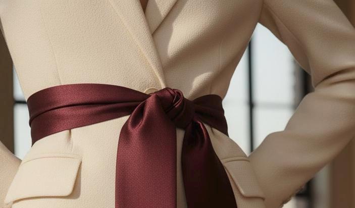 Silk Flecolet Fringe Belt