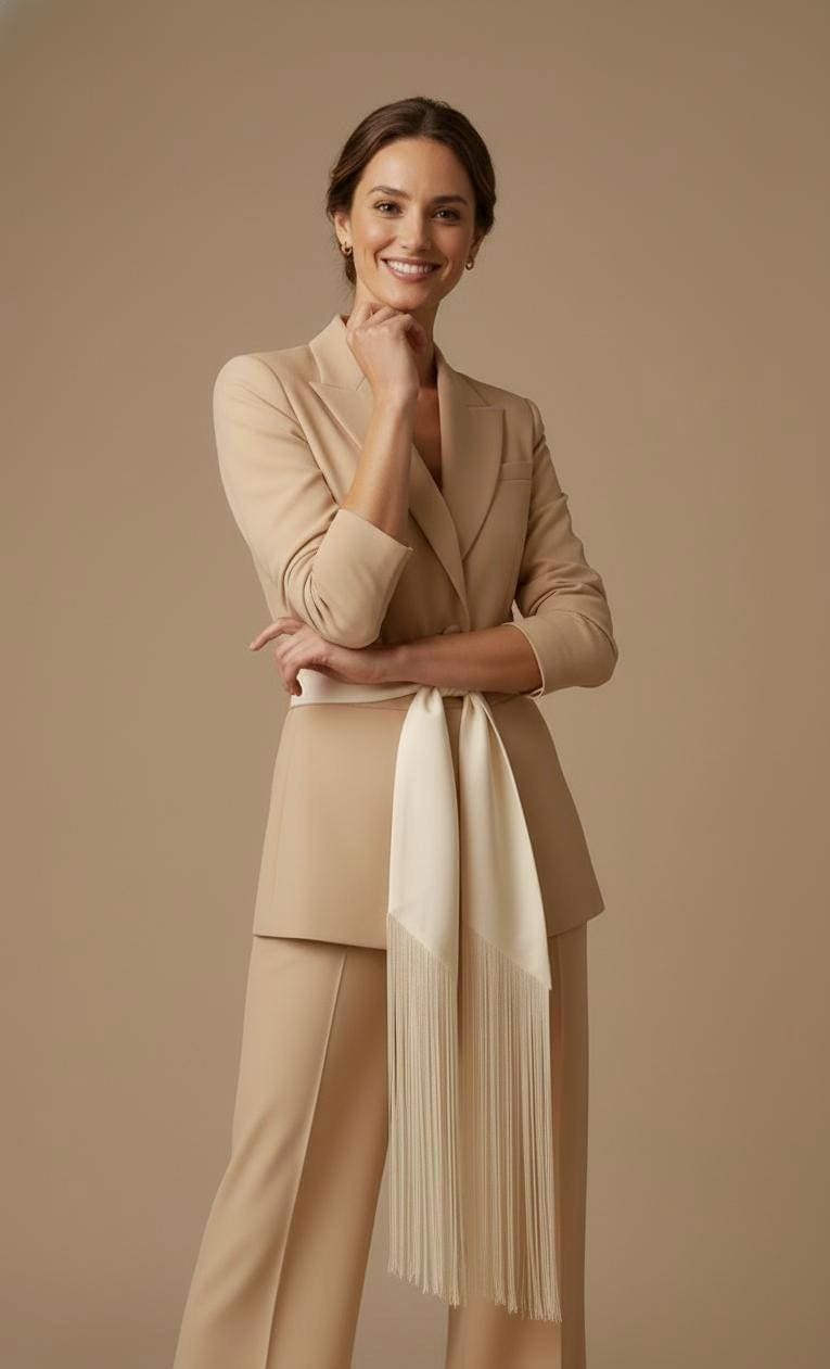 Silk Fringe Flecolet Belt