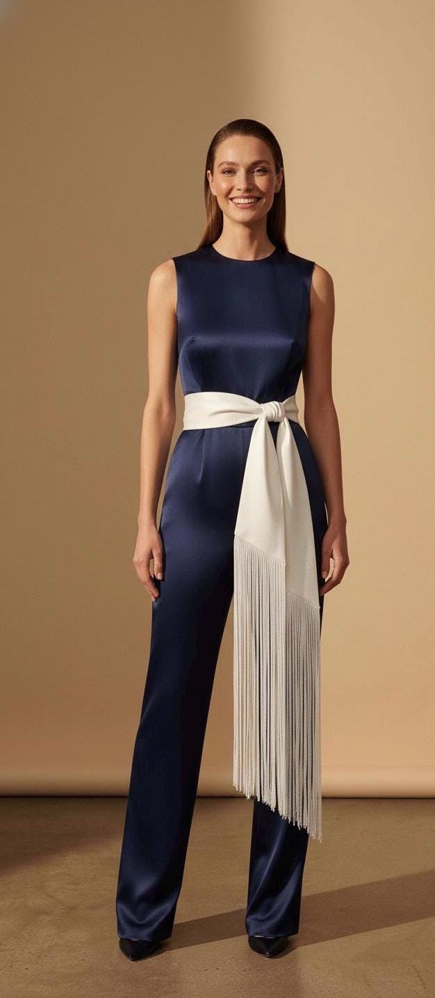 Linen Belt Fringe Flecolet