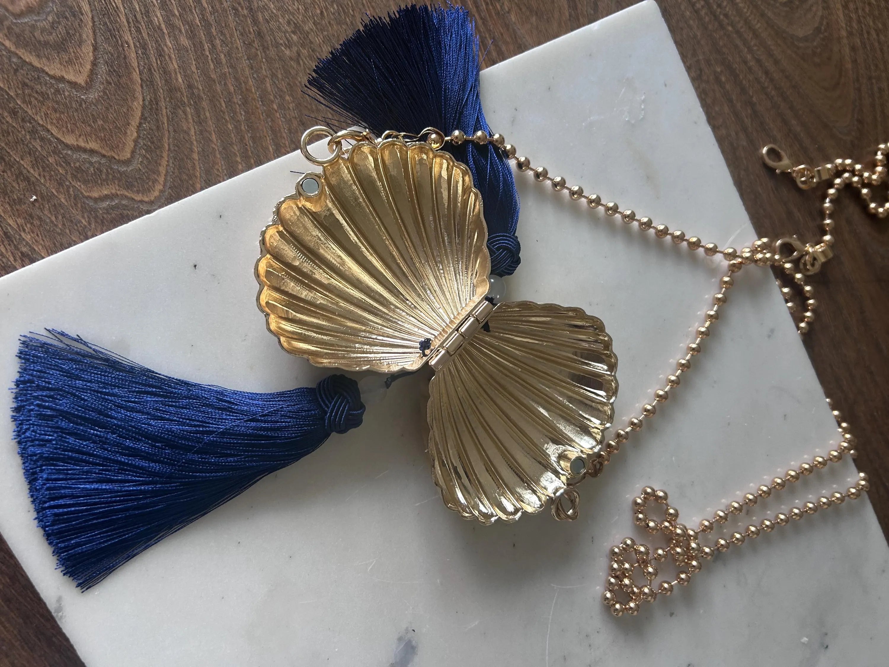 Shell Clutch Bag