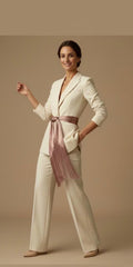Mauve Late Silk Fringe Belt
